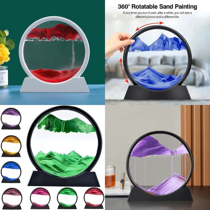 3D Moving Sand Art Lamp β Flowing Sand Painting Desk Decor