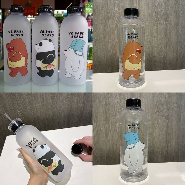 Panda Bear Water Bottle with Straw – Cute Kids Water Bottle Pakistan