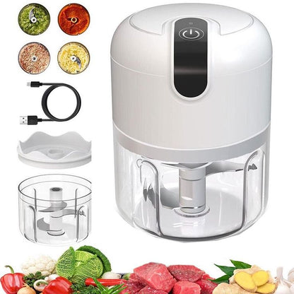Rechargeable Mini Chopper – Portable Electric Food Chopper for Vegetables, Garlic & Meat