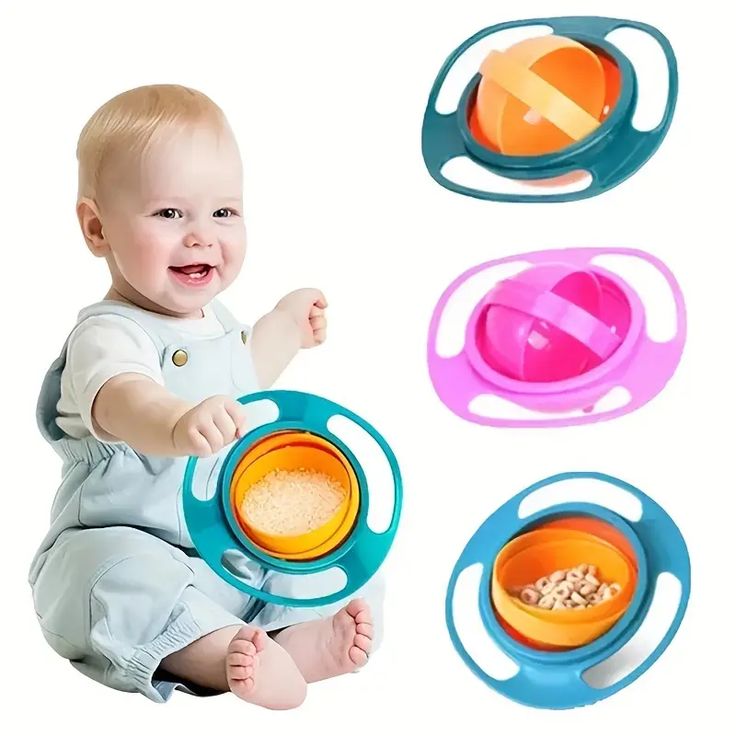 Universal Gyro Bowl 360 Degree – Spill Proof Baby Feeding Bowl Pakistan