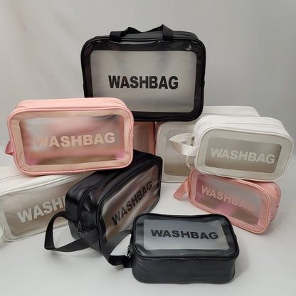Cosmetic Washbag Set – Pack of 3 Travel & Makeup Bags