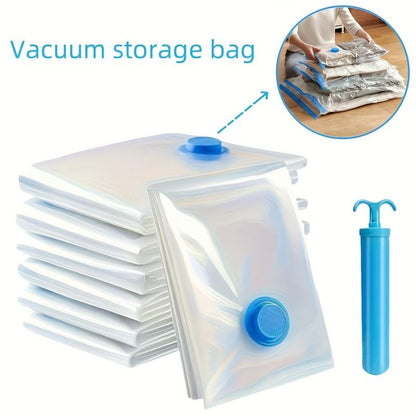 Vacuum Bag 5pcs Set with Hand Pump – Space Saver Vacuum Storage Bags for Clothes & Bedding