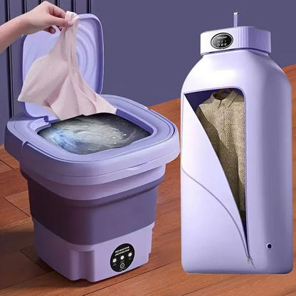 Foldable Washing Machine – Portable Mini Washer for Baby Clothes, Travel & Apartments
