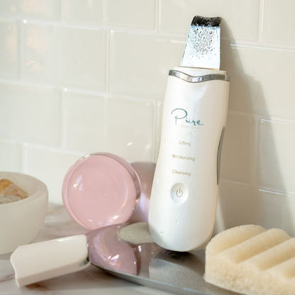 Ultrasonic Skin Scrubber – Peeling Blackhead Remover Acne Pore Cleaner Facial Shovel Cleanser