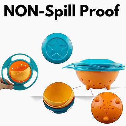 Universal Gyro Bowl 360 Degree – Spill Proof Baby Feeding Bowl Pakistan