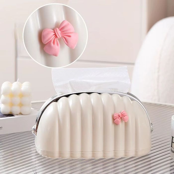 Luxury Purse Style Tissue Box – Elegant PU Leather Tissue Holder for Home & Car