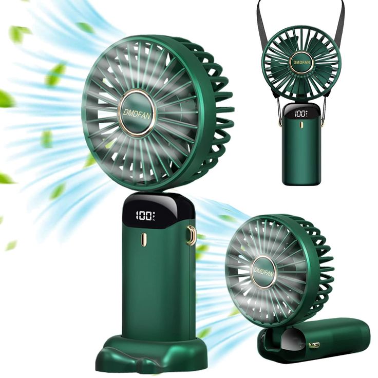N15 Handheld USB Portable Rechargeable Fan – Digital Display Folding Mini Fan