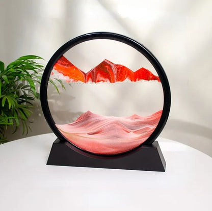 3D Moving Sand Art Lamp – Flowing Sand Painting Desk Decor