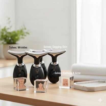 Digital Face & Neck Massager – 3 Mode Electric Skin Lifting Device