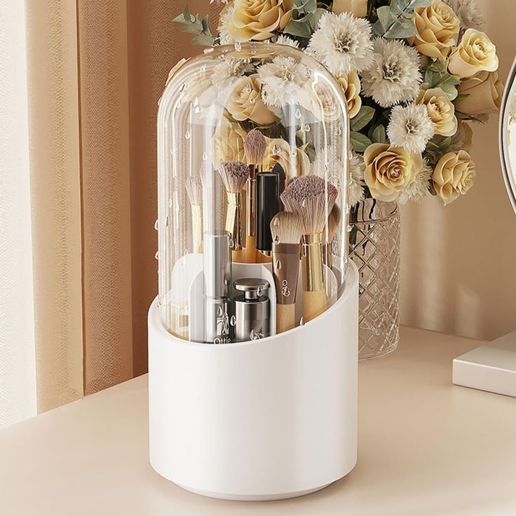 Glamorous Makeup Brush Holder - Premium Cosmetic Organizer Pakistan