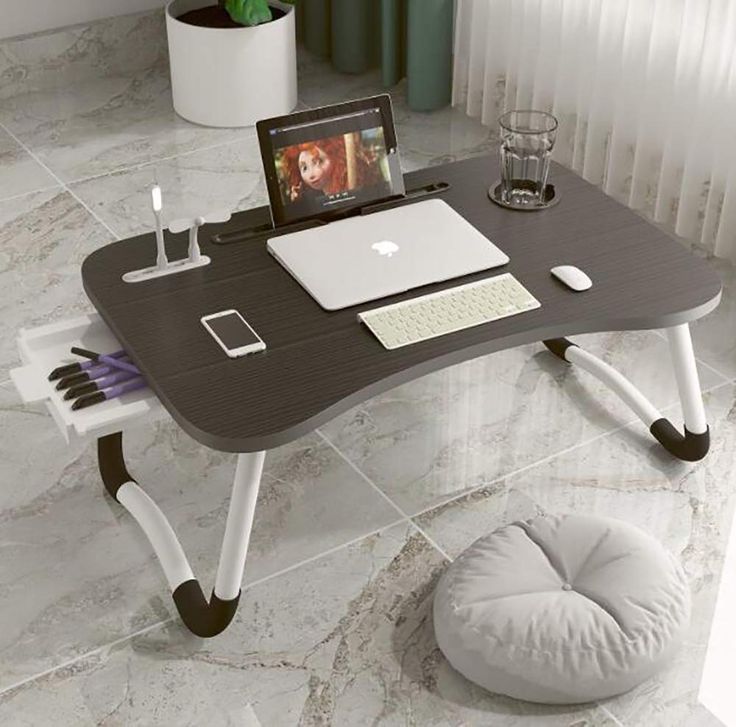 Large Laptop Table – Adjustable Portable Bed & Sofa Laptop Desk