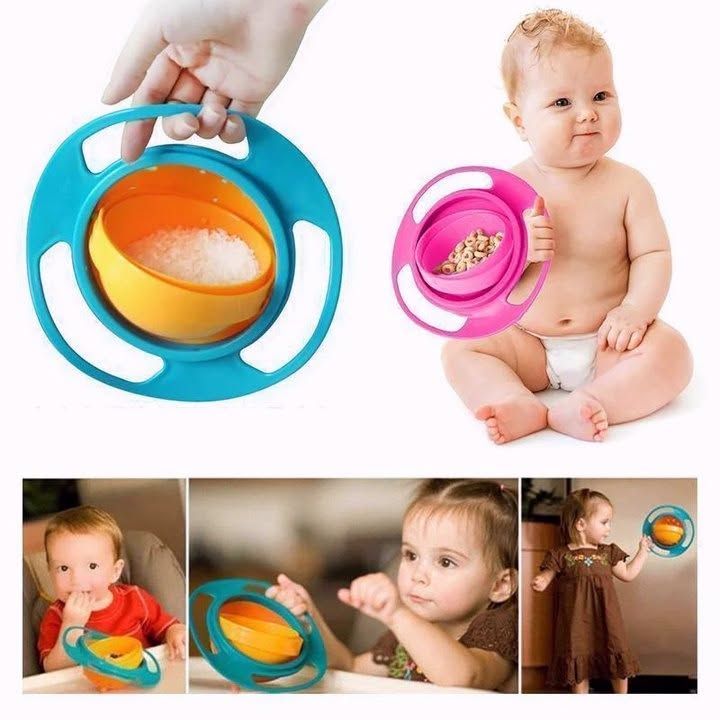 Universal Gyro Bowl 360 Degree – Spill Proof Baby Feeding Bowl Pakistan