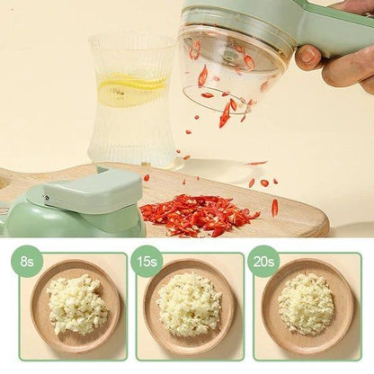 Electric Handheld Chopper 4-in-1 – USB Rechargeable Mini Food Processor