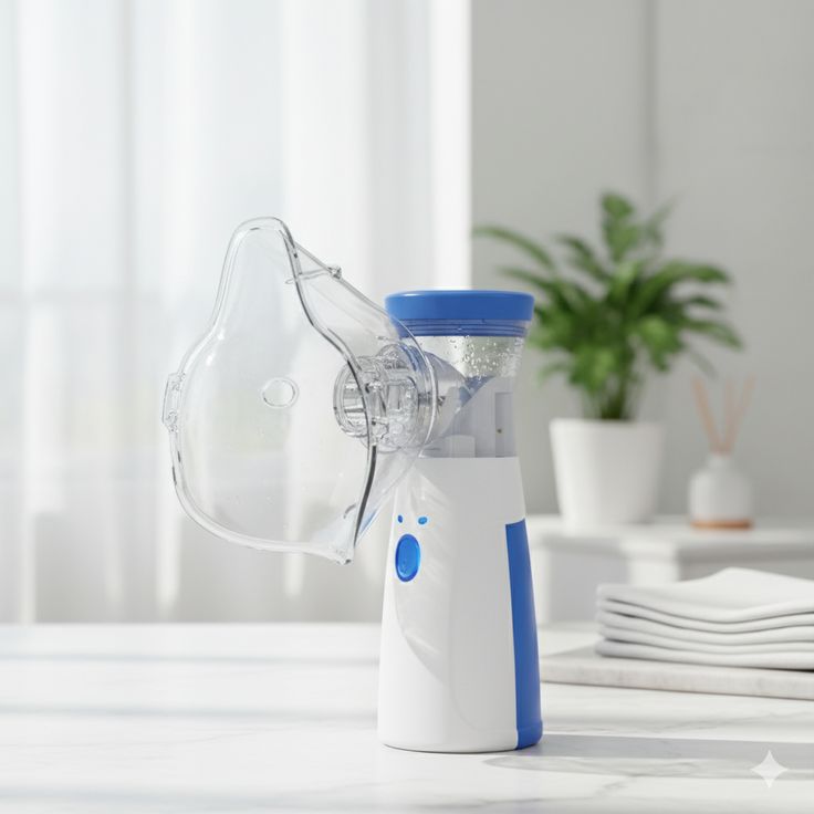 Portable Mesh Nebulizer – USB Rechargeable Quiet Inhaler for Adults & Kids