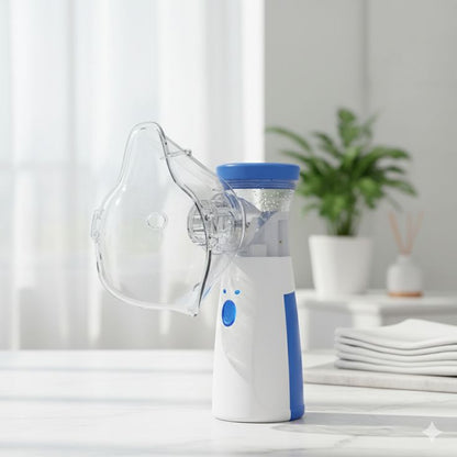 Portable Mesh Nebulizer – USB Rechargeable Quiet Inhaler for Adults & Kids
