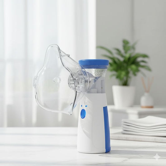 Portable Mesh Nebulizer – USB Rechargeable Quiet Inhaler for Adults & Kids