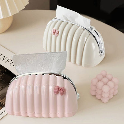 Luxury Purse Style Tissue Box – Elegant PU Leather Tissue Holder for Home & Car