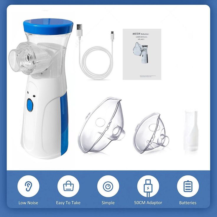 Portable Mesh Nebulizer – USB Rechargeable Quiet Inhaler for Adults & Kids