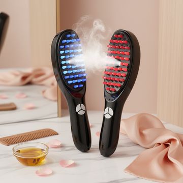 Hair Growth Brush with Steam & Vibration – Electric Scalp Massager Comb