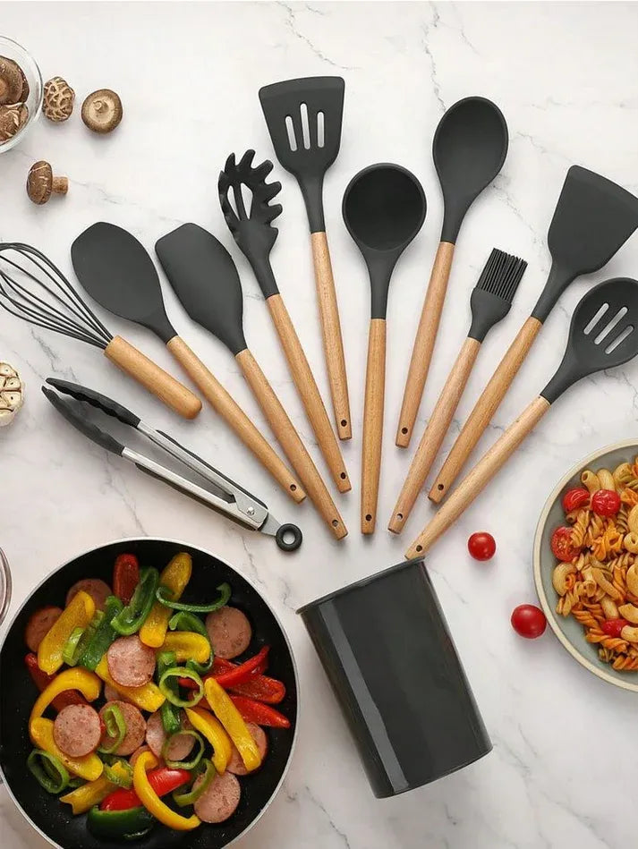 Silicone Kitchen Utensils 12pcs Set