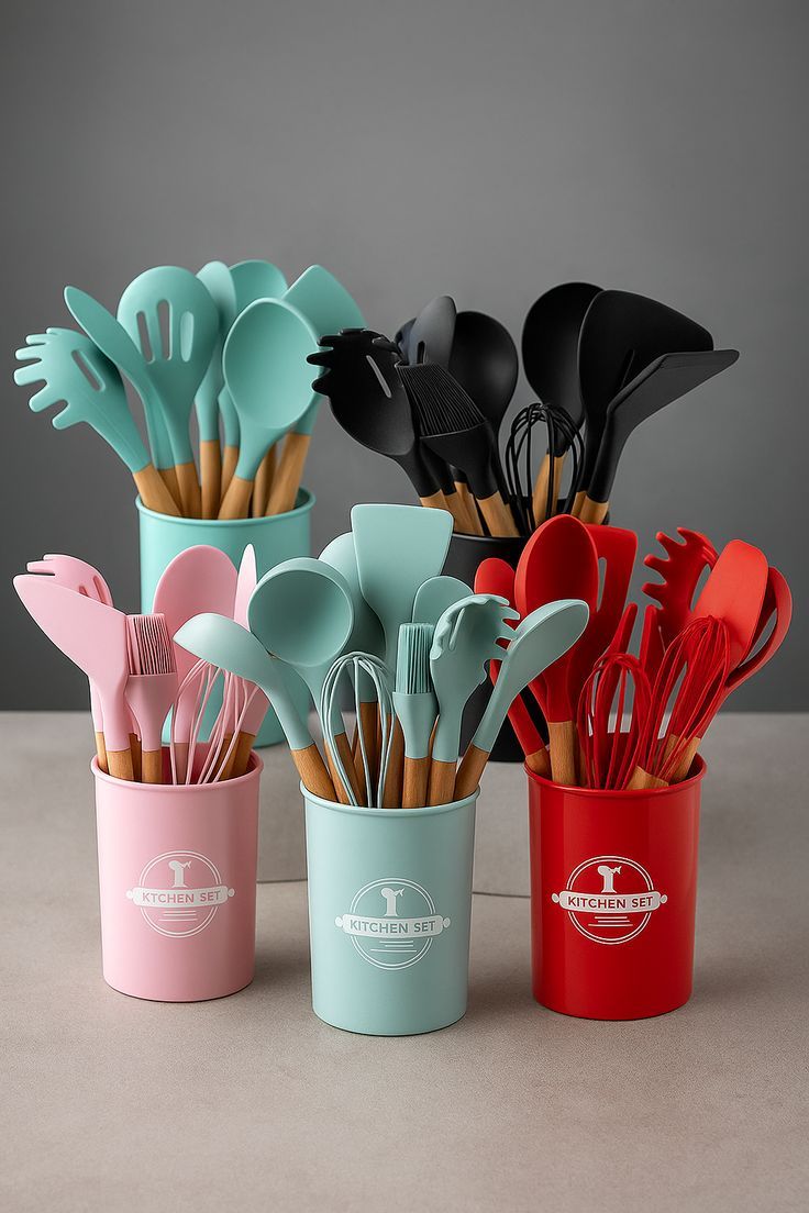 Silicone Kitchen Utensils 12pcs Set