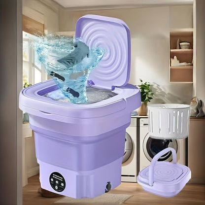 Foldable Washing Machine – Portable Mini Washer for Baby Clothes, Travel & Apartments