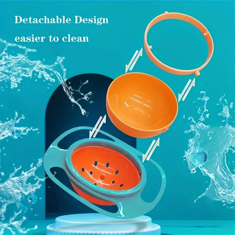 Universal Gyro Bowl 360 Degree – Spill Proof Baby Feeding Bowl Pakistan