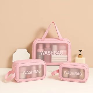 Cosmetic Washbag Set – Pack of 3 Travel & Makeup Bags
