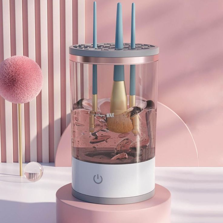 Makeup Brush Cleaner – Electric Automatic Brush Cleaning Machine for Deep Cleaning & Quick Drying