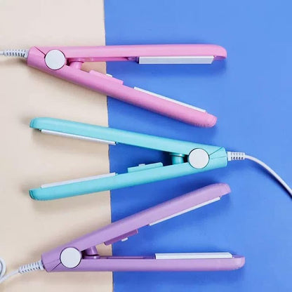 Mini Hair Straightener – Portable Ceramic Flat Iron for Women | Compact Travel Hair Styling Tool