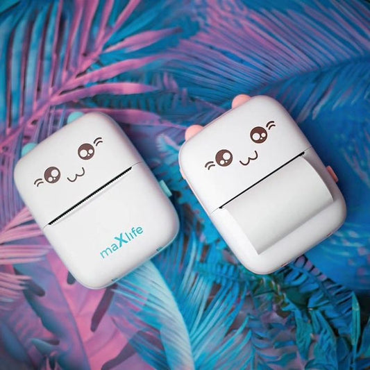 Meow Pocket Printer – Wireless Mini Thermal Printer with Paper Roll for Android & iOS