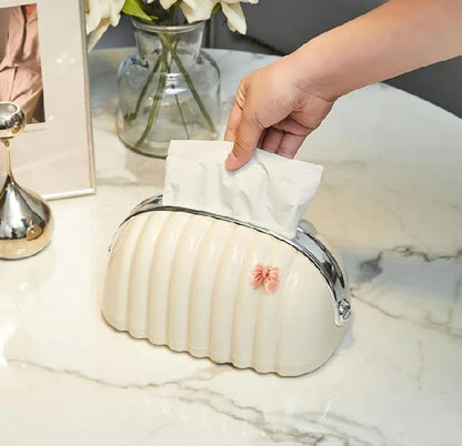 Luxury Purse Style Tissue Box – Elegant PU Leather Tissue Holder for Home & Car