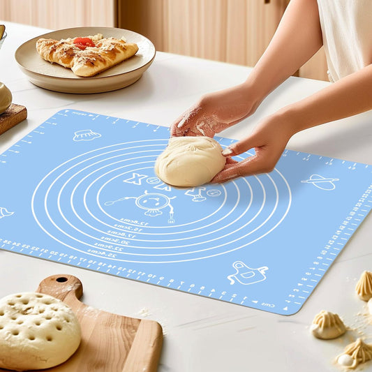 Silicone Kitchen Kneading Dough Baking Mat (Small Size) – Non-Stick Reusable Pastry & Rolling Mat
