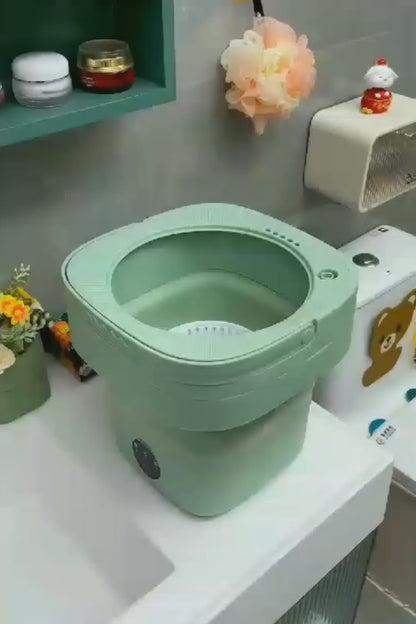 Foldable Washing Machine – Portable Mini Washer for Baby Clothes, Travel & Apartments