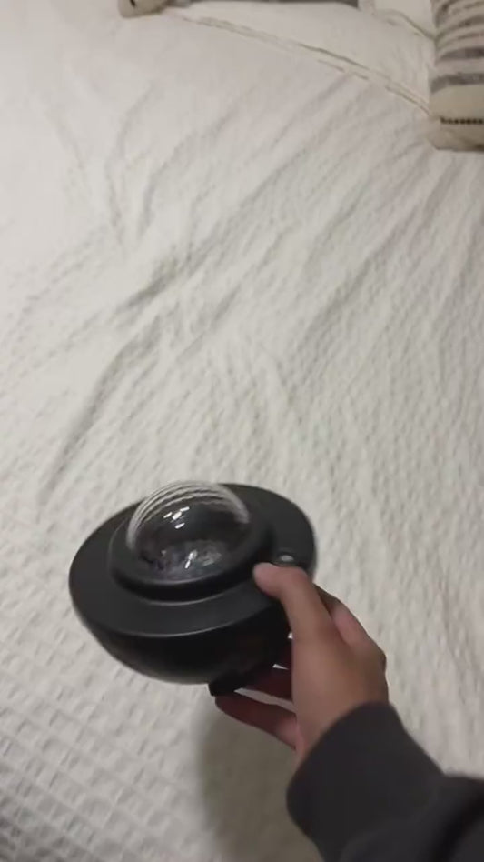 Star projector LED showing aurora effects and rotating galaxy clouds for bedroom decoration