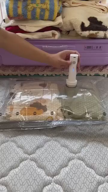 Vacuum Bag 5pcs Set with Hand Pump – Space Saver Vacuum Storage Bags for Clothes & Bedding