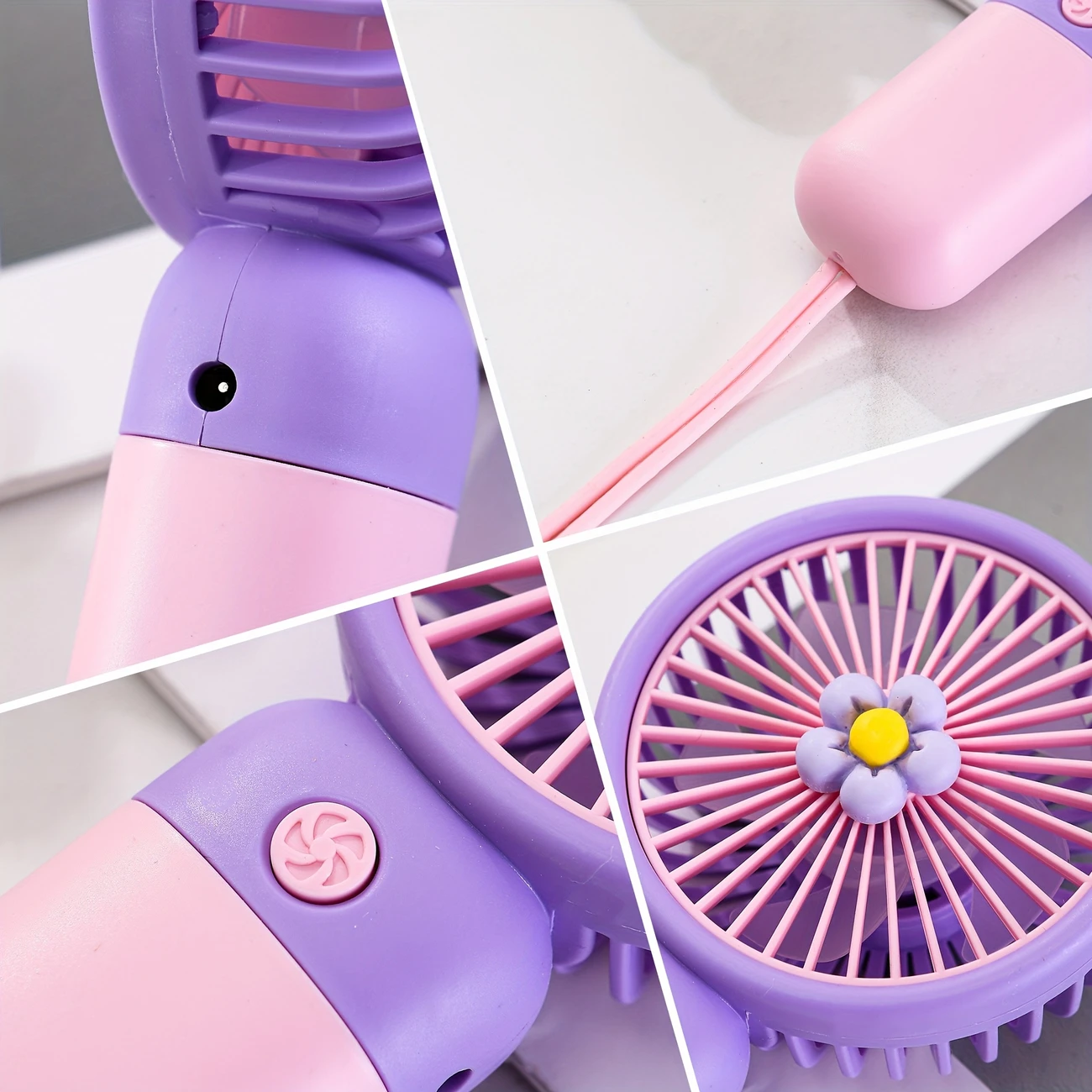 USB Rechargeable Mini Fan – Handheld Pocket Fan for Travel & Desk - Image 4