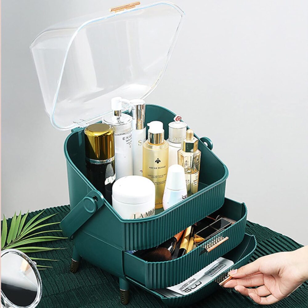 Luxury Portable Cosmetic Organizer Box. - Image 5
