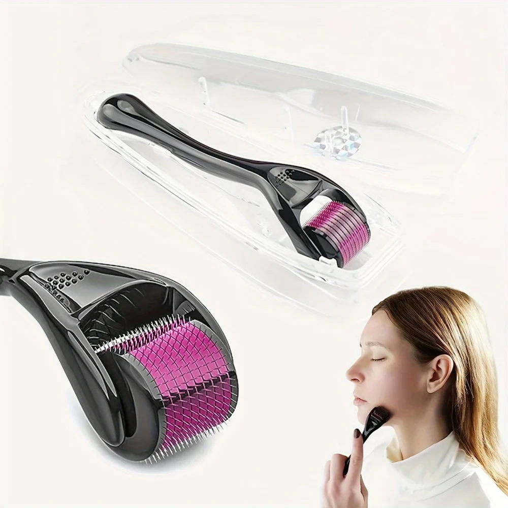 2pcs Titanium Roller Suitable for Facial Hair and Beard - 0.25mm, Ideal for Men and Women - Image 2