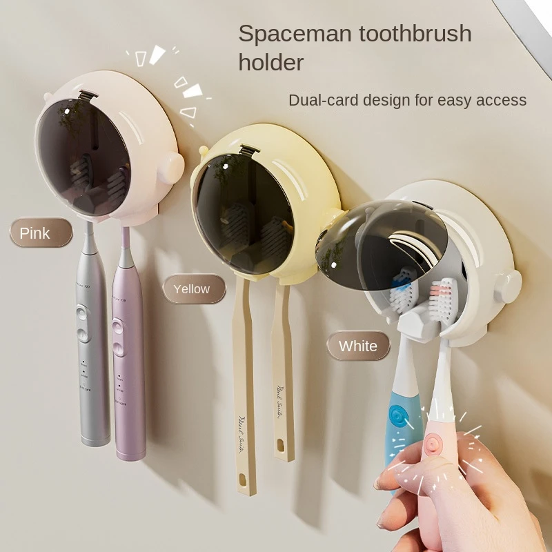 Astronaut Cartoon Toothbrush Holder.